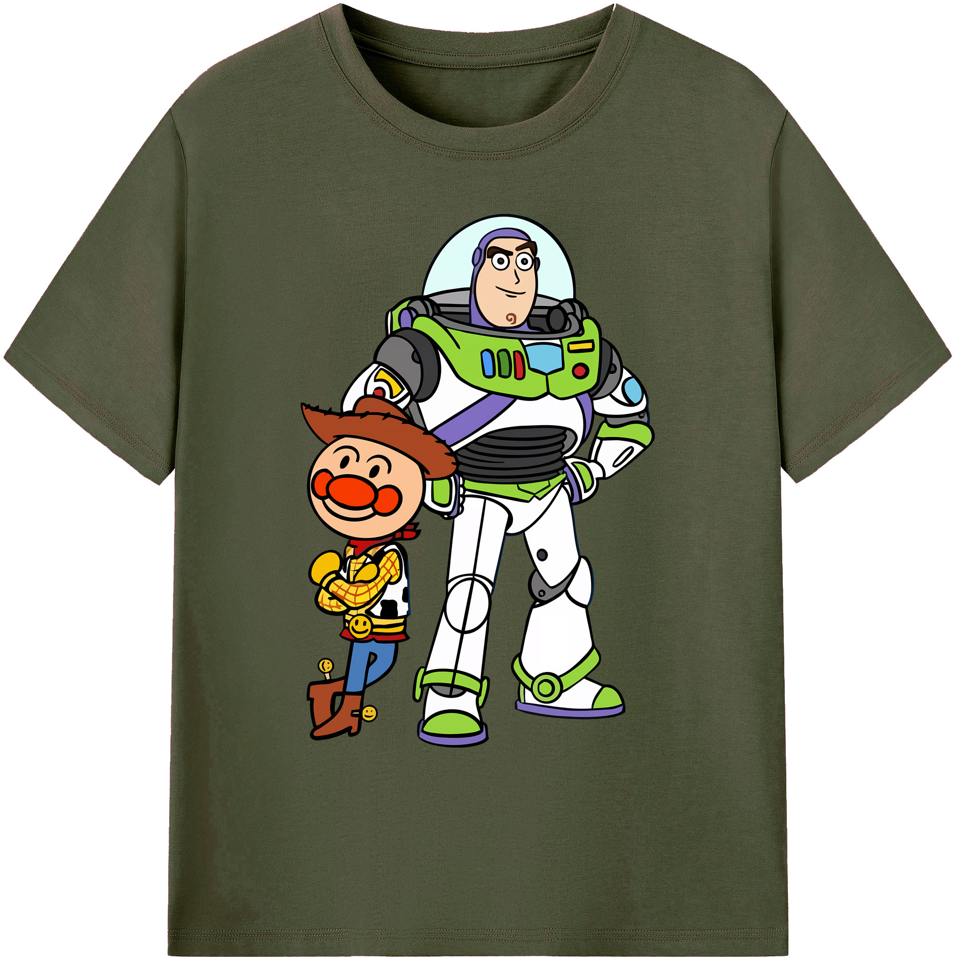 （画像用） アンパンマン Anpanman 綿100％ メンズ半袖Tシャツ｜肌触りやわらか＆通気性